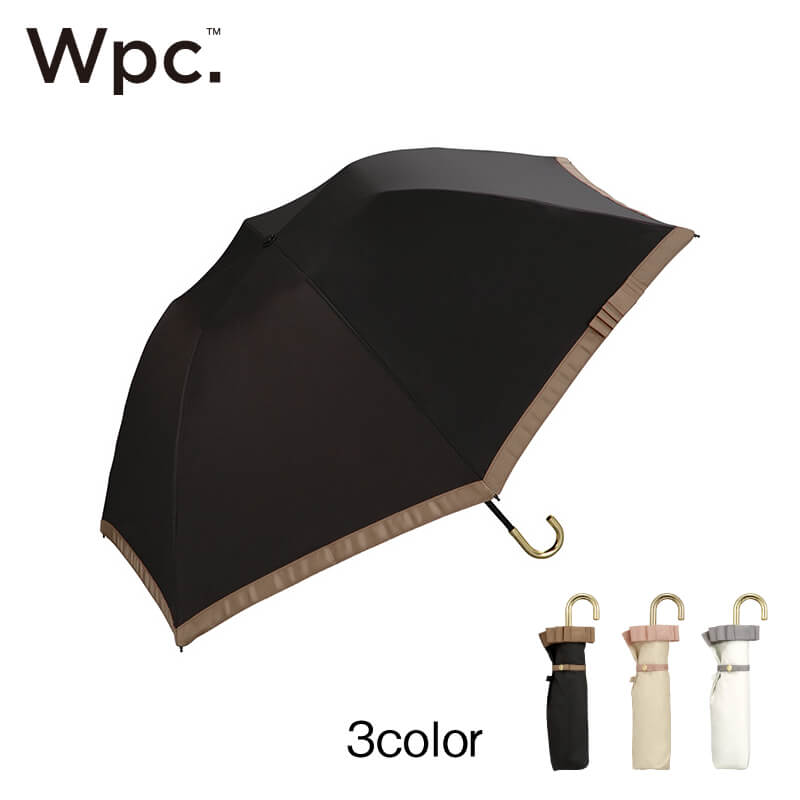 Wpc.折りたたみ日傘 遮光バードケージリムリボンmini